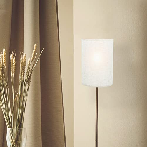 Image of Ceiling Lampshade Cylinder Lamp Shade Small Drum Lampshade Linen Fabric Light Shade Cover for Pendant Wall Scone Bedroom Living Room Table Home Decor 20x14cm