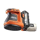 lijadora excentrica aeg ✔️ Gracias a la fuente de alimentación de la batería, la lijadora BEX18-125-0 es muy fácil de usar