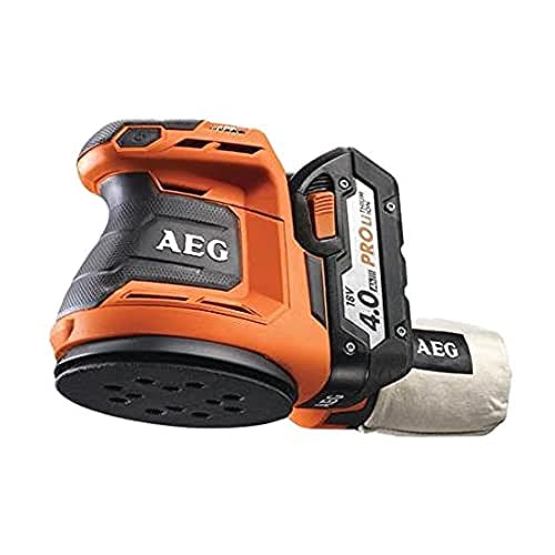 AEG - Ponceuse excentrique 18 V Pro Li-Ion 4.0 Ah Ø 125 mm - BEX18-125 LI-402C