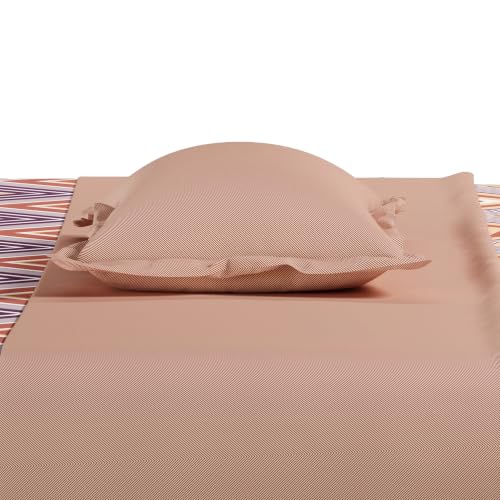 Image of Mytrident Bedsheet for Double Bed King Size |108 inch x 108 inch | Wave Purple | 120 TC Flatsheet with 2 Pillow Covers| 100% Cotton Bedsheet for King Size Bed | Everyday Collection