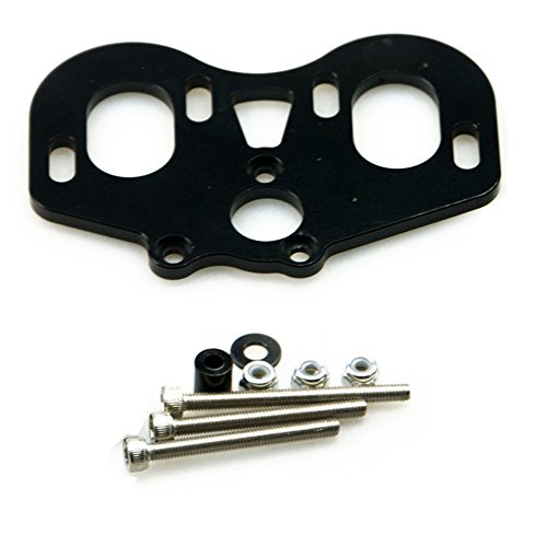 A Set Of Metal Dual Motor Mount For 1/10 Axial Scx10 Rc Model Crawler Car (Black) #TOP8