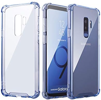 MAYtobe Galaxy S9 Plus Case - Crystal HD Clear Shock Absorption Bumper Soft TPU Cover Case for Samsung Galaxy S9 Plus - Blue