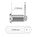 Kohree Upgrade Cabinet Locks with Keys, 1-1/8'' (30mm) File Cabinet Replacement Lock Alike, RV Storage Locks 5 Pack, RV Compartment Locks, RV Locks for Storage Door Drawer, Cylinder Lock, Zinc Alloy