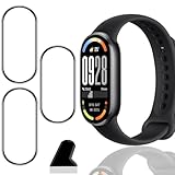 【3枚セット】 対応 Xiaomi Smart Band 10 フィルム ガラスフィルム 3枚 PET複合材 炭素繊維 高透過率 対応 シャオミ スマートバンド10 保護フィルム 3D曲面 カバー 対応 Xiaomi Mi band 10 液晶保護フィルム 24時間自動修復技術 キズ防止 耐衝撃 飛散防止 全面保護 高感度タッチ 気泡ゼロ 自動吸着 貼り付け簡単 Xiaomi band 10 用 フィルム image