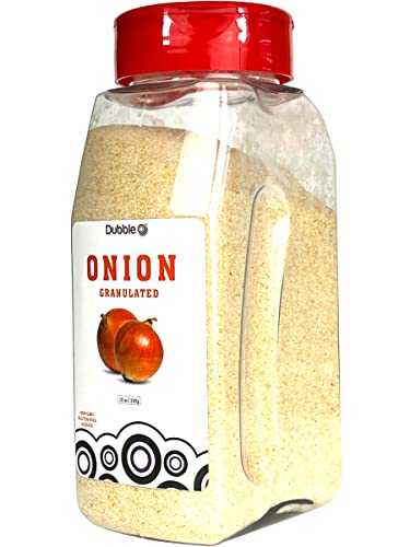 Granulated Onion - 10 Oz. - Non Gmo, Kosher, Halal, And Gluten - Dubble O Brand #TOP1