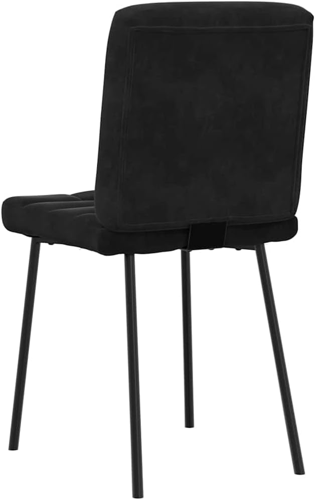 vidaXL Dining Chairs 4 pcs Black Velvet, Dinner Chair, Kitchen Chair, Dining seat, Chair, Living Room Chair, Accent Chair, Side Chair