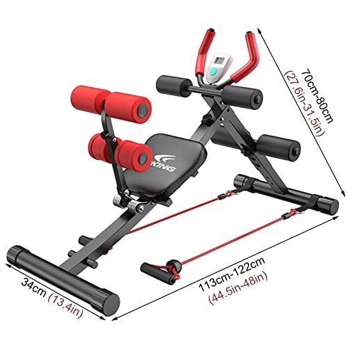 romeinse stoel Buikspieroefeningen Romeinse Stoel met Led Elektronisch Display en Trekkoord, in Hoogte Verstelbare Fitnessapparaten met Foamrollers, Gemakkelijk te Trainen - Image 8