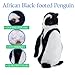 The Petting Zoo African Blackfoot Penguin Stuffed Animal Plushie, Gifts for Kids, Wild Onez Zoo Animals, Penguin Plush Toy 9 Inches