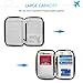 Vemingo Passport Wallet, RFID Travel Document Organizer with Crossbody Cell Phone Purse Holder Bag