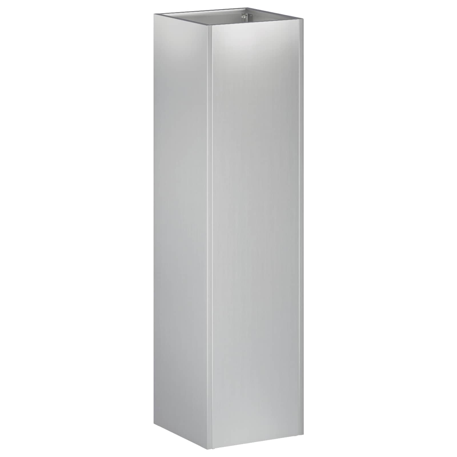 vidaXL Garden Planter Silver 20 x 20 x 75 cm Galvanised Steel