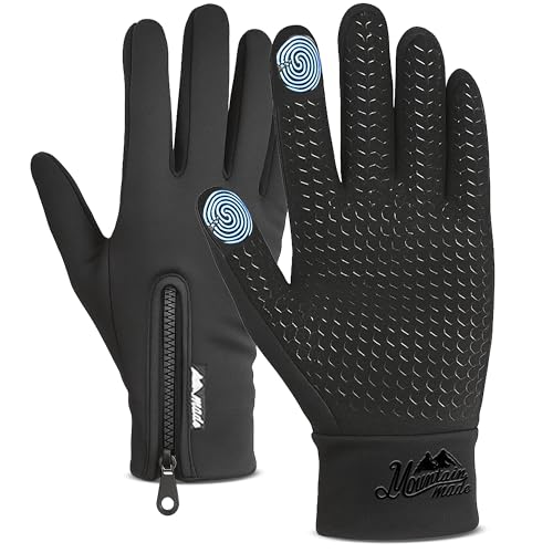 Mountain Made Outdoor Gloves for Men & Women, Black, Small