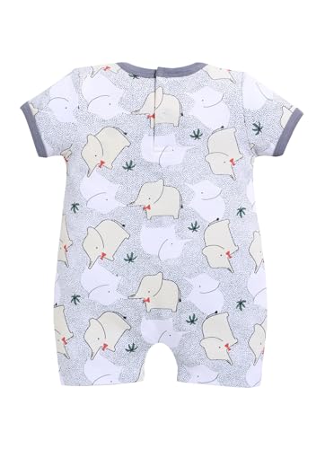Image of BABYGO Baby Half Sleeve Rompers 100% Cotton for New Born Baby|Daily Suits for Baby Boys & Girls| 0-3M| 3-6M|6-9M|Onesies| Infant Clothes | Pack of 1