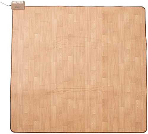 フローリング調 ホットカーペット 2畳 防水加工 温度調節5段階 ダニ退治機能 ライトブラウン YZC-206FL