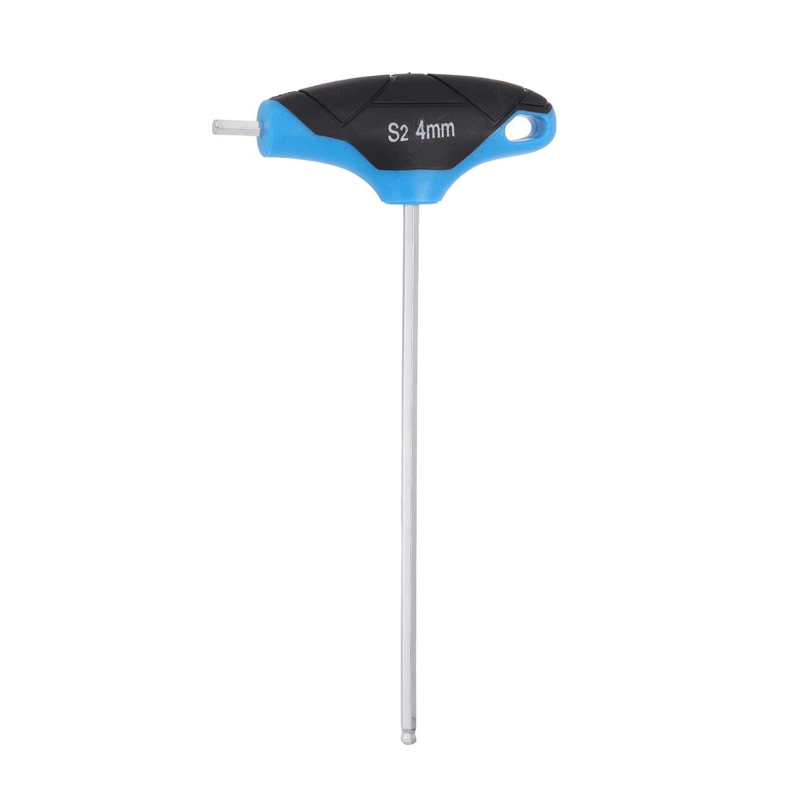sourcing map T-Handle Ball End Hex Key Wrench 4mm Metric S2 Steel T-Key Inner Hexagon Wrenches Spanner Repair Tool for Automotive Household Maintenance, Blue Black