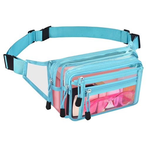 USPECLARE Clear Fanny Pack Stadium Approved Large Multi-Purpose Waist Bag