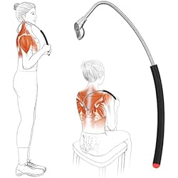 LittleMum Cane Massager, Massage Hook for Neck and Shoulder, Heavy Duty, Stainless Steel