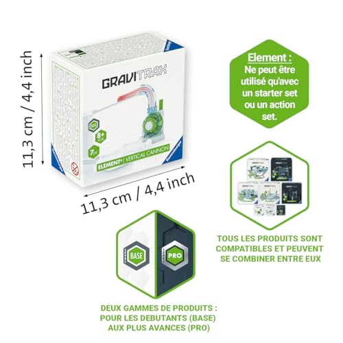 Ravensburger GraviTrax Élément Vertical Canon Circuit de Billes Jeu de Construction créatif Dès 27465 - vue 4