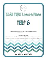 ELAR TEKS Lesson Plans - TEKS 6 (Teach BIG!) 1966301200 Book Cover
