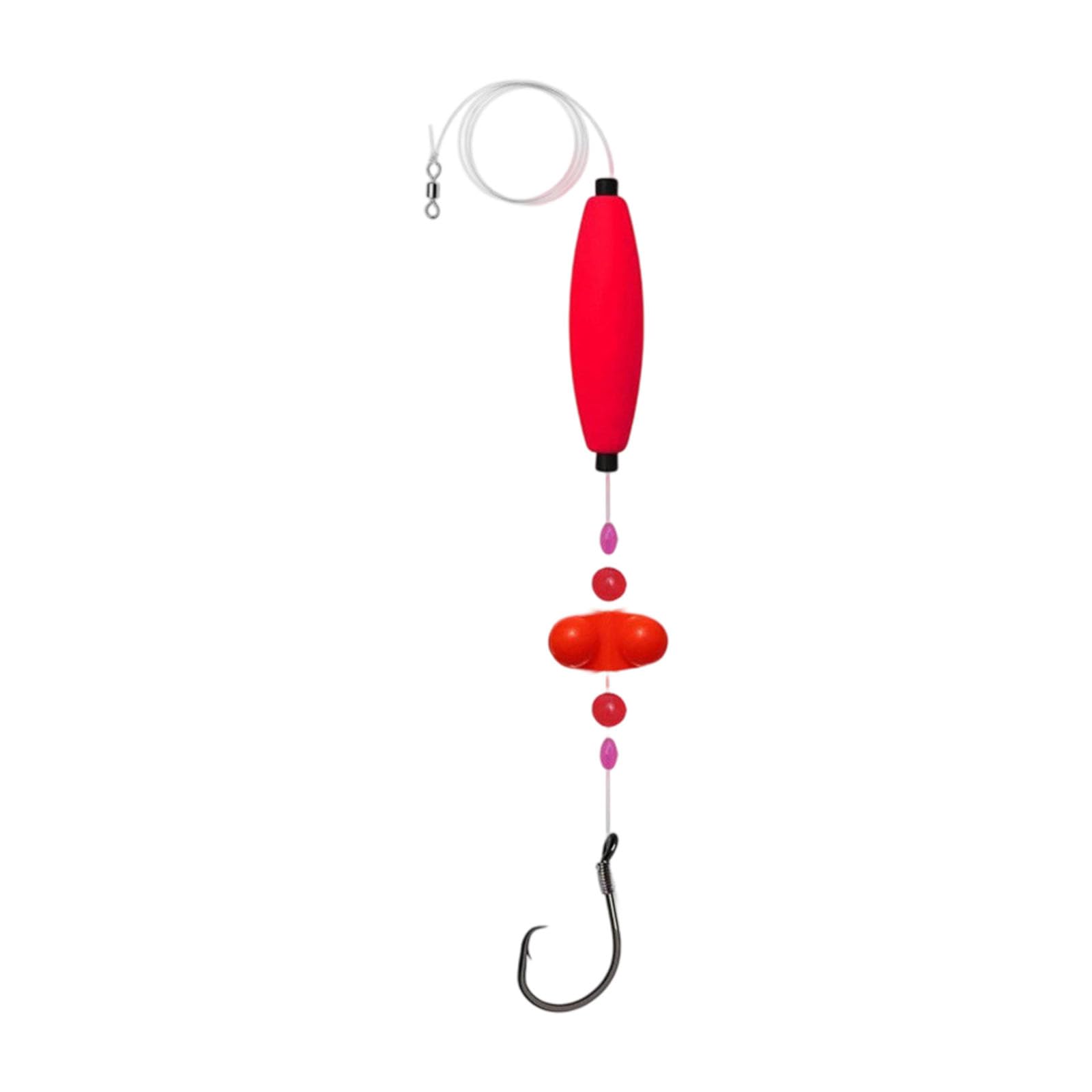 CAZSTYK Float and Bobbers Catfishes Rigs Fishing Buoys Bobbers Float Rigs with Barbs Hook Rattles Beads for Fishing Lover High Visibility Buoys