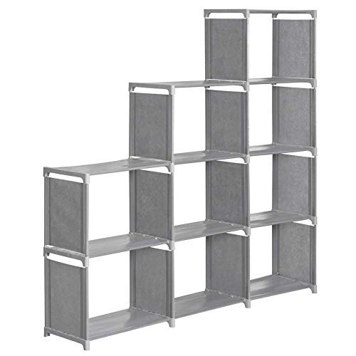 Hosmat 9-Cube Diy Children's Bookcase 30 Inch Adjustable Bookshelf Organizer Shelves Unit, Folding Storage Shelves Unit #TOP2