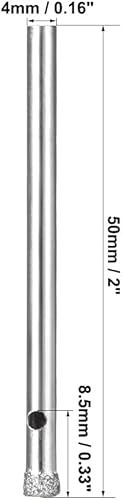 Miniatura 2 de uxcell Brocas de diamante de 0.157 in, sierras de agujero para azulejos de vidrio, porcelana, mármol, botellas de cerámica, ollas de ladrillo,
