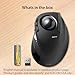 ELECOM DEFT Trackball Mouse, 2.4GHz Wireless, Finger Control, 8-Button Function with Smooth Tracking, Ergonomic Design, Optical Gaming Sensor, Windows11, macOS (M-DT2DRBK)