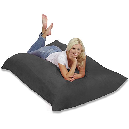 Chill Sack Huge Memory Foam Bean Bag Pillow, Charcoal #TOP2