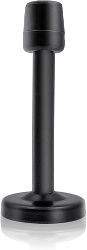 Vista 26 de Topes de puerta, tope de puerta de 6 pulgadas de largo, tope de puerta de níquel cepillado montado en la pared, tope de puerta extra largo