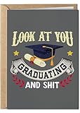 Graduation Card - Funny Graduation Card - Graduation Cards 2025 - College Graduation Card - High School Graduation Card - Granddaughter Graduation Card - Grandson Graduation Card - Congratulations