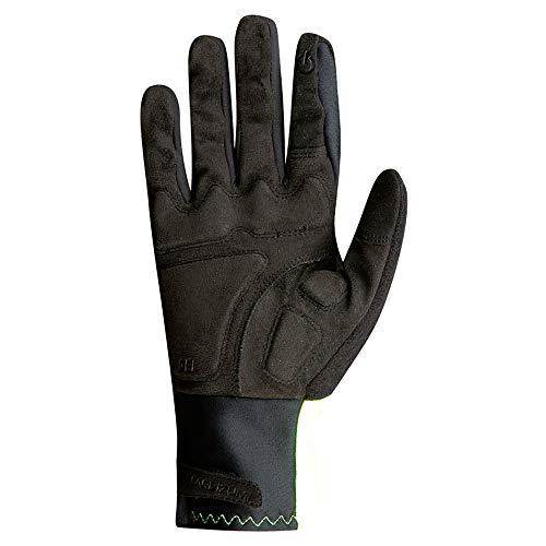 PEARL IZUMI Men's Gel Gloves, Insulated Cyclone Cycling Glove, Palm Padding with 4-Way Stretch, Touchscreen Compatible, Screaming Yellow, Small