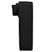 DonDon corbata de punto estrecha de color negro 5cm