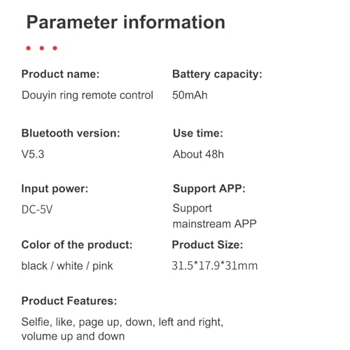 Mando a distancia para móvil - Mando a distancia inalámbrico para pasar páginas con la punta de los dedos duradera - para Smartphone IOS - imagen 5