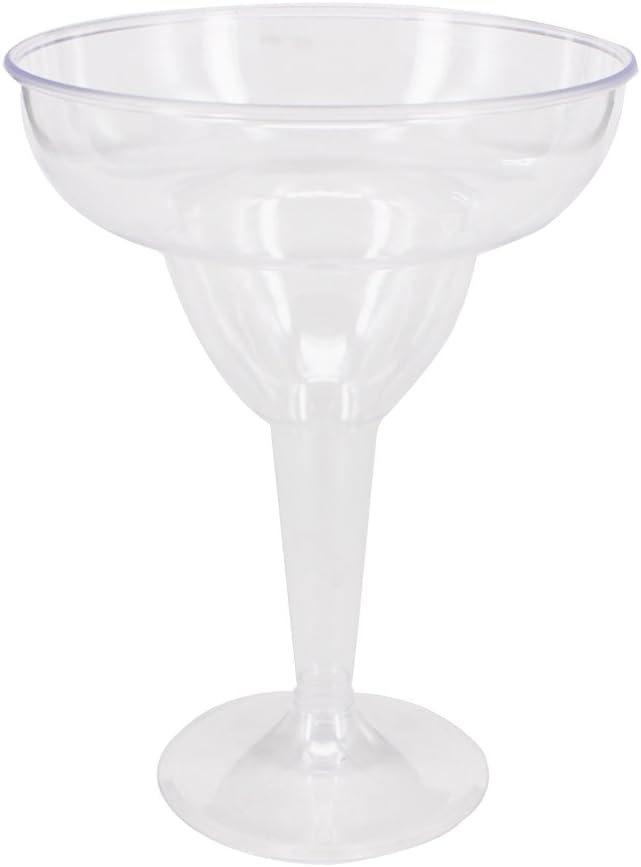 18 Count 11oz Clear Hard Plastic Margarita Glasses Party Cups | Wedding Parties Cocktail Cups