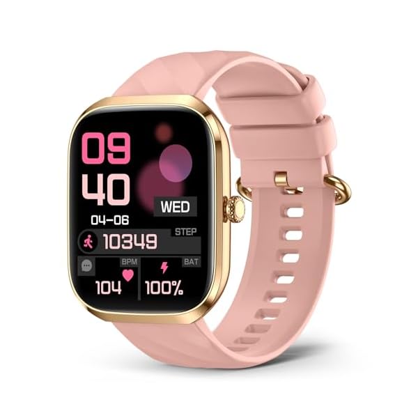 Smart Watches for Women, 2.06″ HD AMOLED Screen Smartwatch (Answer/Make Calls), 24/7 Heart Rate Blood Pressure Blood Oxygen Sleep Monitor, IP68 Waterproof 114+ Sport Mode Fitness Watch Android iOS