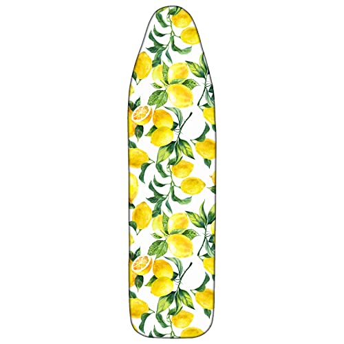 Codymon Ironing Board Cover 54X15 Inches, Heavy Duty Thick Padding, Resists Staining And Scorching, Elasticized Edges - Lemon #TOP5