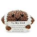Zelaxeyi Fathers Day Dad Gifts from Daughter Son Wife, Positive Football Gift for Dad, Cute Handmade Crochet Birthday Football Gifts for Dads,I Love You Papa Small Gift Idea for Stepdad