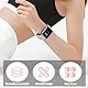 CYUXING 12-teiliger Uhrenarmband-Fixierer in Schwarz und Rosa, lange Lebensdauer, flexibler Einsatz, geeignet für Sportuhren und Freizeituhren, Silikon Armband Ersatz Armband Befestiger