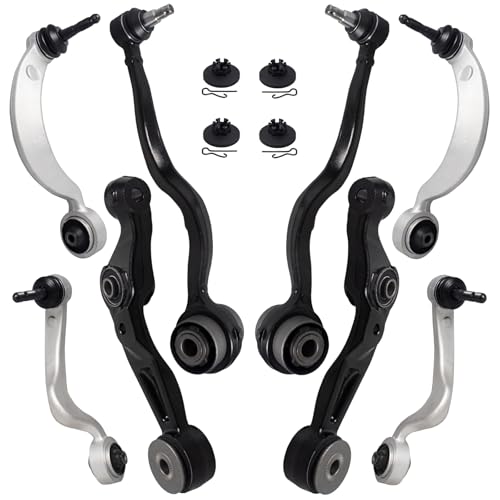 TUCAREST 8Pcs Suspension Kit (For AWD) Front Lower Control Arm and Ball Joint Assembly Fit For 2009-2017 Le-xus LS460 LS600h [# 48670-59015 48620-59015 48640-50080 48620-50080 48630-59145 48610-59125]