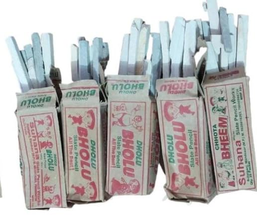 Slate Pencil Chalk | Premium Saleti Earthy Texture | Non-Toxic, Safe For Kids & Artists (500 GMS