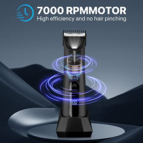 St-Care Cordless Ceramic Hair Trimmer For Men, Body Groomer With Adjustable Blade Bikini/Pubic Hair Trimmer For Men Women - Ideal For Home And Professional Use, Male Razor Ipx7 Waterproof #TOP5