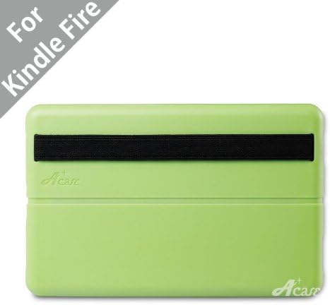 Acase(TM Deluxe Lightweight MicroShell Case Folio with Built-in Stand for Kindle Fire Full Color 7" Multi-Touch Display, WiFi (Green)