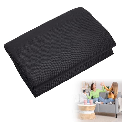 Tela negra de 4,55 m x 1,6 m, tela de forro de polipropileno, tela no tejida, tela impermeable para sofás, sillas, cojines y muebles