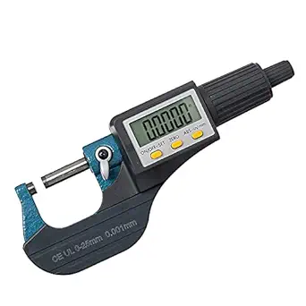 Real Instruments Professional Digital Outside Micrometer Screw Gauge 0-25mm Ideal for measuring dimensions in inches & mm