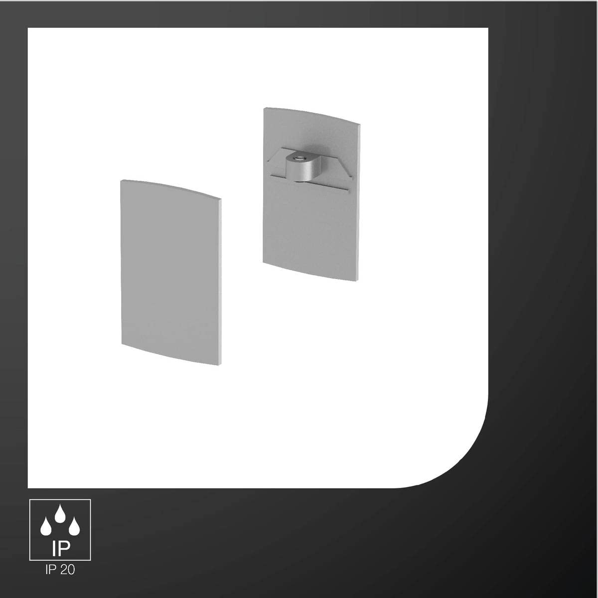 SLV H-PROFIL end caps/Grey - Image 2