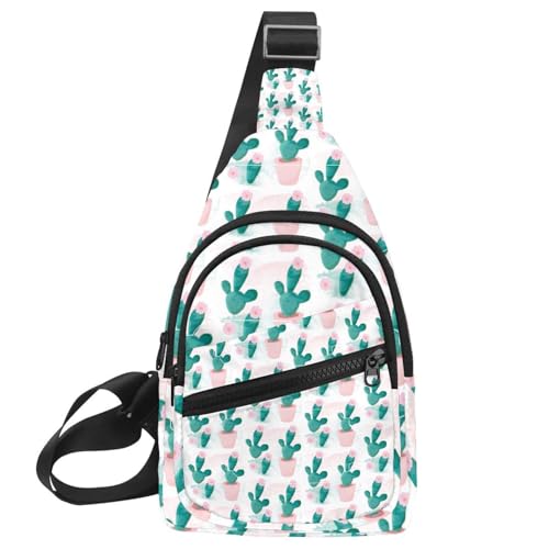 Sac à bandoulière cactus pour randonnée et voyage actif
