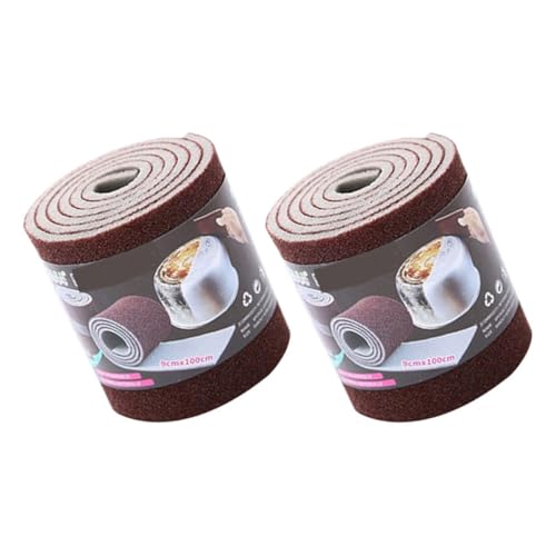 TOVINANNA Esponjas para Fregar de Esmeril 2 Rollos, Esponjas de Fregado Reemplazables para Platos, Limpiezas Domésticas, Accesorio Práctico para Cocina y Hogar, Uso Versátil para Ollas