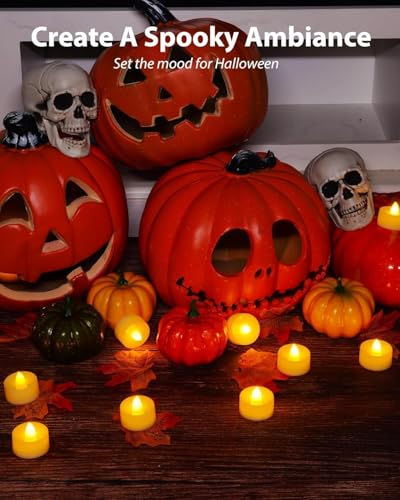 Image of TEKCOOL 6 Pcs Flameless & Smokeless Decorative Acrylic led TeaLight Candle for Gifting, Festival, Deepavali, Diwali Decoration, Home Decor, Navratri, Anniversary, Birthday Candles'