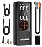 Tire Inflator Portable Air Compressor 180PSI Air Pump for Car Tires-Cordless Tire Pump with Pressure Gauge, Cigarette Lighter Plug for Motorcycle, Bike, Ball, Dual-Use Type