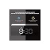 TFUFR Alarm Clock, Digital Alarm Clock 3" LED Display with Light Sensing Dimming Mode, Snooze, Adjustable Brightness, Bedside Clock for Bedroom Living Room Home Decor, White - Image 4