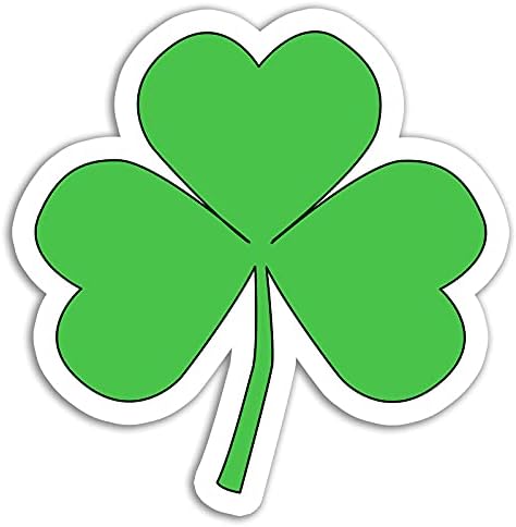 shopping Clover Sticker Safety and trust Shamrock Lucky Stick Stickers Waterbottle